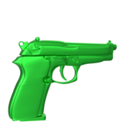 3D Rendering Of Pistol Gun png