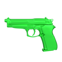 3D Rendering Of Pistol Gun png