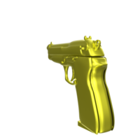 3D Rendering Of Pistol Gun png