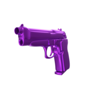 3D Rendering Of Pistol Gun png