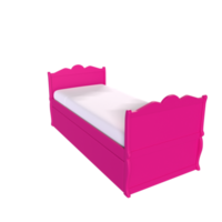 3D Rendering Of Child Bed png