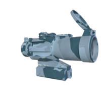 Rifle scope isolated on transparent png