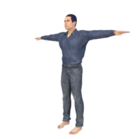 homem isolado em transparente png