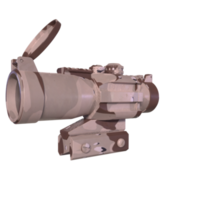 Rifle scope isolated on transparent png