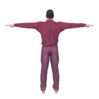 hombre aislado en transparente png