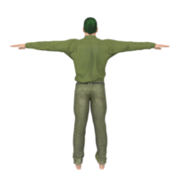 homme isolé sur transparent png