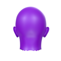 3D Rendering Of Human Bust png