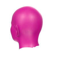 3D Rendering Of Human Bust png