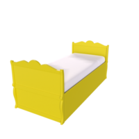 3D Rendering Of Child Bed png