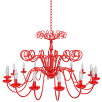 3D Rendering Of Chandelier Object png