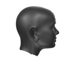 3D Rendering Of Human Bust png