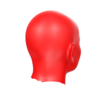 Rendu 3D du buste humain png