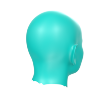 3D Rendering Of Human Bust png