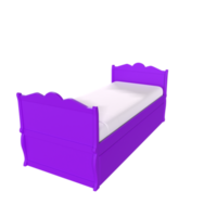 3D Rendering Of Child Bed png