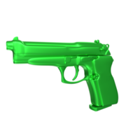 renderização 3D de arma de pistola png