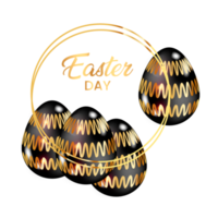 stilvolle frohe ostern mit eiern png