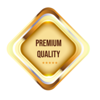 Gold badges seal quality labels. sale medal badge  stamp golden genuine png