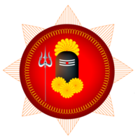 shiv lingam design för maha shivratri festival kort png