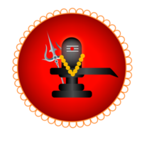 diseño de shiv lingam para la tarjeta del festival maha shivratri png