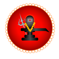 shiv lingam design för maha shivratri festival kort png