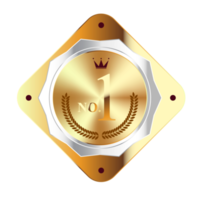 oro badge foca qualità etichette. vendita medaglia distintivo francobollo d'oro genuino png