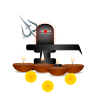 shiv lingam design für maha shivratri festivalkarte png