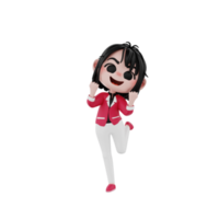 Ilustración de negocio de personaje de render 3d png