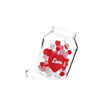 3d render icon valentine day illustration png