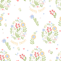 easter seamless pattern png