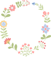 marco de flores redondas. png