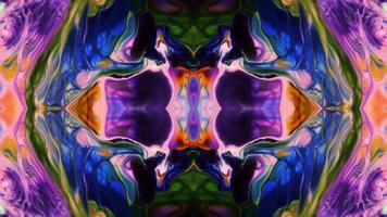 abstrakt färgrik måla spegel fantasi video