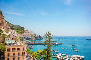 Beautiful coastal towns of Italy - scenic Amalfi village in Amalfi coast photo