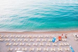 Beautiful beach in the reserve Gargano above view photo