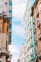 Authentic view of old abandoned house in Havana photo