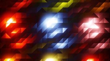 flashing colorful lights embossed 3d motion diamonds background video