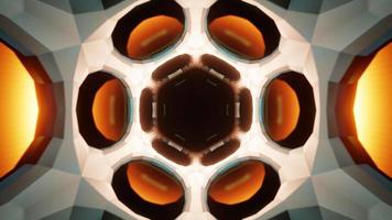 futuristic space fractal vj loop with flashing lights video
