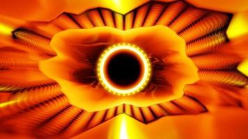 rotating shining cylinder in an orange tunnel vj loop. High quality FullHD footage