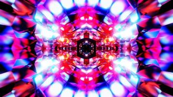 colorful reflect sci-fi digital tunnel vj loop in space tube. High quality 4k footage video