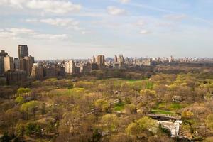 vista otoñal de central park, manhattan, nueva york foto