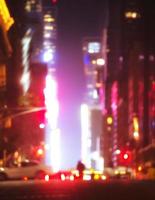 Abstract blurred image of NYC streets photo