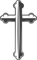 religión cruz negra png