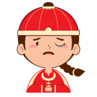chinese boy crying face cartoon cute png