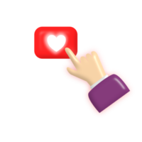 hand met een hart png