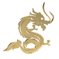 zodiaque dragon pour le rendu 3d de l'année 2024 png