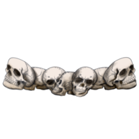 o desenho da cabeça do crânio imagem png