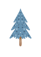 Watercolor Christmas tree cute png
