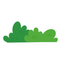 natuurlijk groen gras struiken versieren milieu ecologie tekenfilm tafereel png