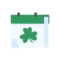 Icelandic flag calendar Reminder of Saint Patrick's Day with a Clover png