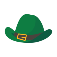 sombrero de copa verde duende st. decoraciones de celebración del día de patrick. png