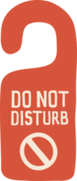 Do not disturb sign hand drawn style for groundhog day concept png